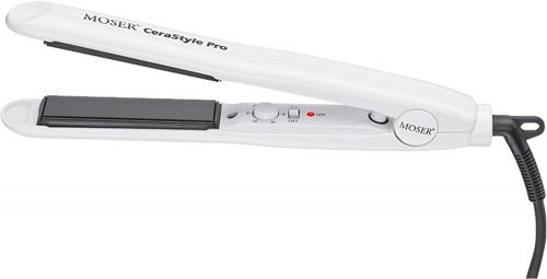Moser 4417-0151, Cerastyle Professional Ceramic Hair Straightener, White