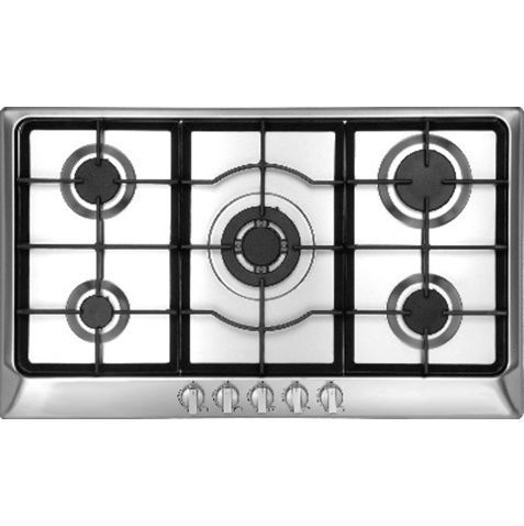 Vincenti VGH90FSS/21 90CM GAS HOB, CAST IRON GRID